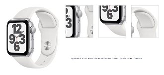 Apple Watch SE GPS, 40mm, sivá, hliníkové puzdro, Trieda B - použité, záruka 12 mesiacov 1