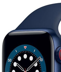 Apple Watch Series 6 GPS + Cellular, 40mm modrá , hliníkové puzdro so športovým remienkom ľadová modrá - štandardná veľkosť 6
