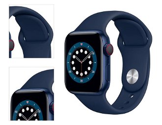 Apple Watch Series 6 GPS + Cellular, 40mm modrá , hliníkové puzdro so športovým remienkom ľadová modrá - štandardná veľkosť 4