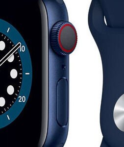 Apple Watch Series 6 GPS + Cellular, 40mm modrá , hliníkové puzdro so športovým remienkom ľadová modrá - štandardná veľkosť 5
