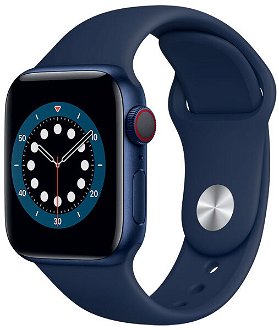 Apple Watch Series 6 GPS + Cellular, 40mm modrá , hliníkové puzdro so športovým remienkom ľadová modrá - štandardná veľkosť 2
