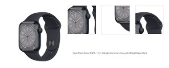 Apple Watch Series 8 GPS 41mm polnočná , hliníkové puzdro so športovým remienkom polnočná 1