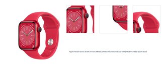 Apple Watch Series 8 GPS 41mm (PRODUCT) červená , hliníkové puzdro so športovým remienkom (PRODUCT) červená 1