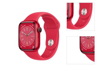 Apple Watch Series 8 GPS 41mm (PRODUCT) červená , hliníkové puzdro so športovým remienkom (PRODUCT) červená 3
