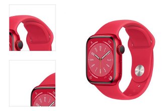 Apple Watch Series 8 GPS 41mm (PRODUCT) červená , hliníkové puzdro so športovým remienkom (PRODUCT) červená 4