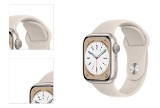 Apple Watch Series 8 GPS, 41mm, hviezdna biela, hliníkové puzdro, Trieda B - použité, záruka 12 mesiacov 4