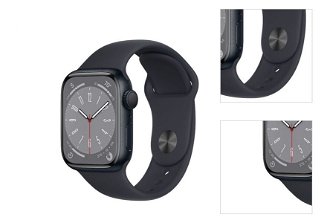 Apple Watch Series 8 GPS 45mm polnočná , hliníkové puzdro so športovým remienkom polnočná 3