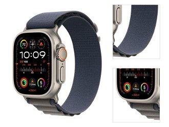 Apple Watch Ultra 2 GPS , 49mm , titánové puzdro  s alpinským remienkom modrá - L 3