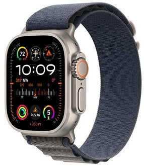 Apple Watch Ultra 2 GPS , 49mm , titánové puzdro  s alpinským remienkom modrá - L 2