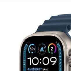 Apple Watch Ultra 2 GPS, 49mm , titánové puzdro s oceánskym remienkom modrá 6