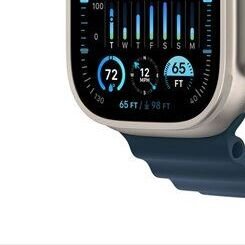 Apple Watch Ultra 2 GPS, 49mm , titánové puzdro s oceánskym remienkom modrá 8