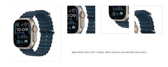 Apple Watch Ultra 2 GPS, 49mm , titánové puzdro s oceánskym remienkom modrá 1