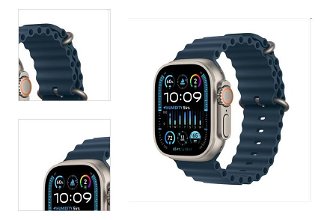 Apple Watch Ultra 2 GPS, 49mm , titánové puzdro s oceánskym remienkom modrá 4