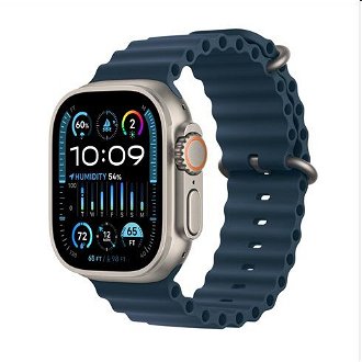 Apple Watch Ultra 2 GPS, 49mm , titánové puzdro s oceánskym remienkom modrá 2