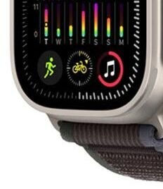 Apple Watch Ultra 2 GPS , 49mm , titánové puzdro  s trailovým remienkom modrá/čierna - M/L 8