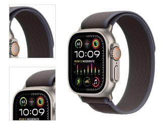 Apple Watch Ultra 2 GPS , 49mm , titánové puzdro  s trailovým remienkom modrá/čierna - M/L 4