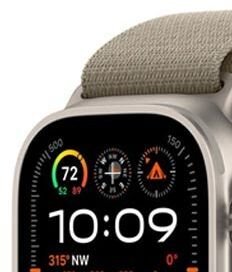 Apple Watch Ultra 2 GPS , 49mm , titánové puzdro  s trailovým remienkom zelená/šedá - M/L 6