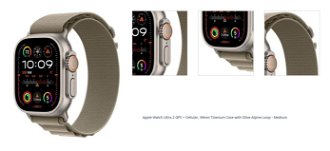 Apple Watch Ultra 2 GPS , 49mm , titánové puzdro  s alpinským remienkom olivová - M 1