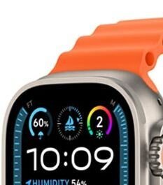 Apple Watch Ultra 2 GPS, 49mm , titánové puzdro s oceánskym remienkom oranžová 6