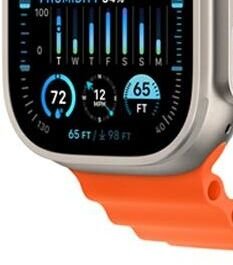 Apple Watch Ultra 2 GPS, 49mm , titánové puzdro s oceánskym remienkom oranžová 8