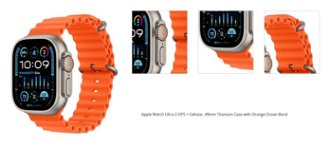 Apple Watch Ultra 2 GPS, 49mm , titánové puzdro s oceánskym remienkom oranžová 1