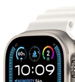 Apple Watch Ultra 2 GPS , 49mm , titánové puzdro s oceánskym remienkom biela 6