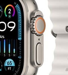 Apple Watch Ultra 2 GPS , 49mm , titánové puzdro s oceánskym remienkom biela 5