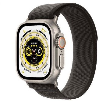 Apple Watch Ultra GPS + Cellular 49mm Titanium Case with Black/Gray Trail Loop - M/L