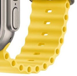 Apple Watch Ultra GPS + Cellular 49mm Titanium Case with Yellow Ocean Band 9