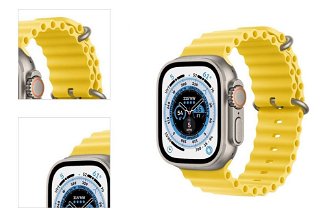 Apple Watch Ultra GPS + Cellular 49mm Titanium Case with Yellow Ocean Band 4