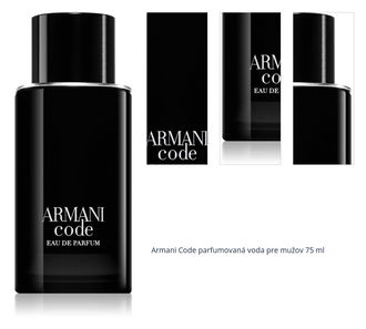 Armani Code parfumovaná voda pre mužov 75 ml 1