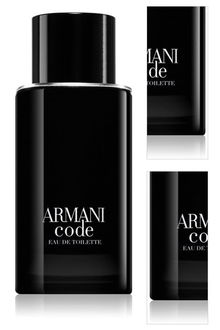 Armani Code toaletná voda plniteľná pre mužov 75 ml 3