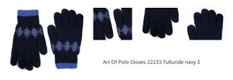 Art Of Polo Gloves 22233 Tulluride navy 3 1