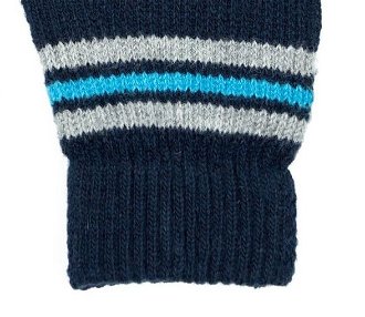 Art Of Polo Man's Gloves Rk22232 Navy Blue 9