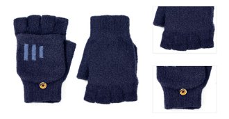 Art Of Polo Man's Gloves Rk22235 Navy Blue 3