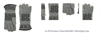 Art Of Polo Man's Gloves Rk23463-1 Black/Light Grey 1