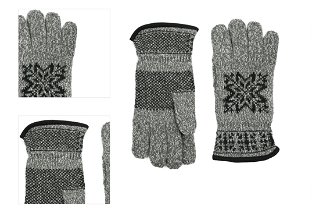 Art Of Polo Man's Gloves Rk23463-1 Black/Light Grey 4