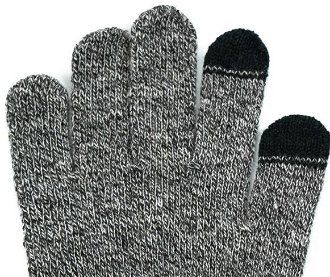 Art Of Polo Man's Gloves Rk23475-1 Black/Light Grey 6