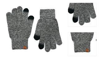 Art Of Polo Man's Gloves Rk23475-1 Black/Light Grey 3