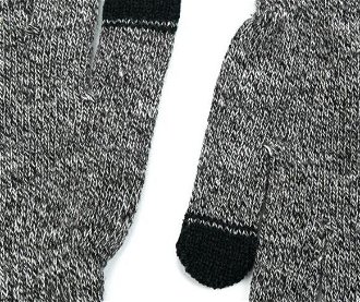 Art Of Polo Man's Gloves Rk23475-1 Black/Light Grey 5