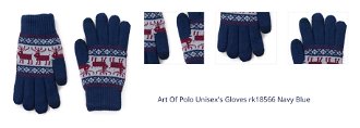Art Of Polo Unisex's Gloves rk18566 Navy Blue 1