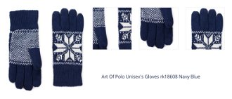 Art Of Polo Unisex's Gloves rk18608 Navy Blue 1