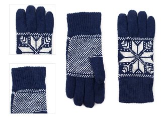 Art Of Polo Unisex's Gloves rk18608 Navy Blue 4