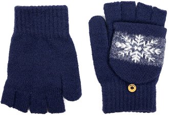 Art Of Polo Unisex's Gloves rk23369-6 White/Navy Blue 2