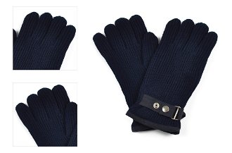 Art Of Polo Woman's Gloves Rk1301-5 Navy Blue 4
