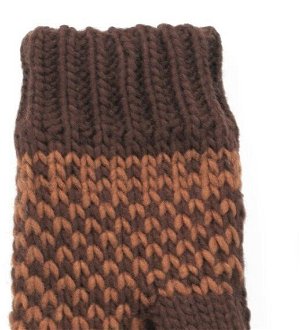 Art Of Polo Woman's Gloves Rk14165-4 Light Brown/Brown 6