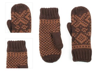 Art Of Polo Woman's Gloves Rk14165-4 Light Brown/Brown 4