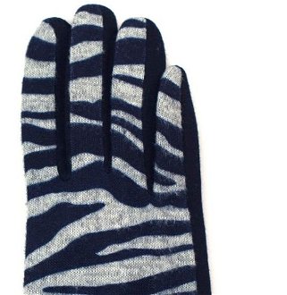Art Of Polo Woman's Gloves Rk16379 Navy Blue 7
