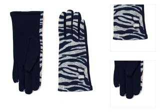 Art Of Polo Woman's Gloves Rk16379 Navy Blue 3