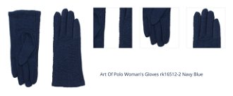 Art Of Polo Woman's Gloves rk16512-2 Navy Blue 1